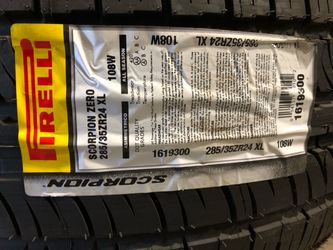 Brand New Tires (1) Pirelli Scorpion Zero Asimmetrico (285/35ZR24XL) (Single) ($469)