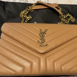 Medium Brown Quilted Bag