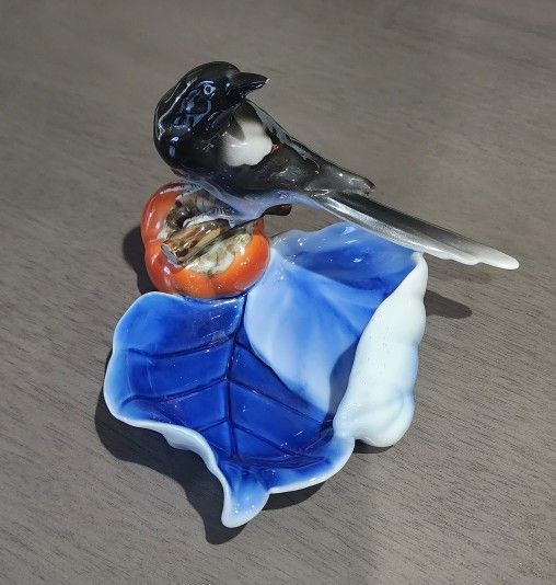 Fukagawa Bird Trinket Dish