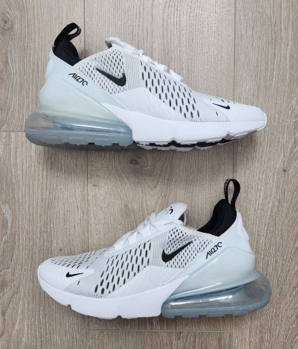 Nike Air Max 270 Running Shoes White AH6789-100 Women's Size 8 MSRP $170 B Grades