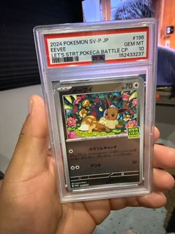 PSA 10 Eevee Japanese Promo Pokemon Card #196