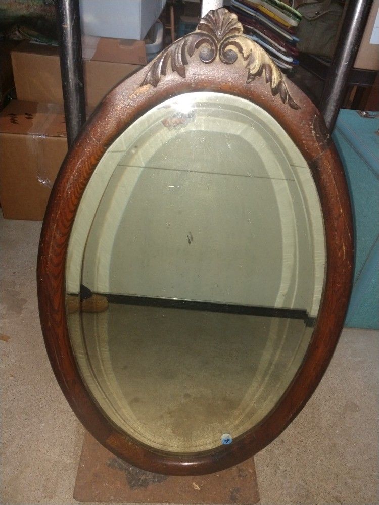 Antique Oval Mirror