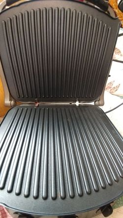 Electric grill griddle panini maker never