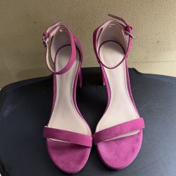 Pink Suede Stuart Weitzman Sandal