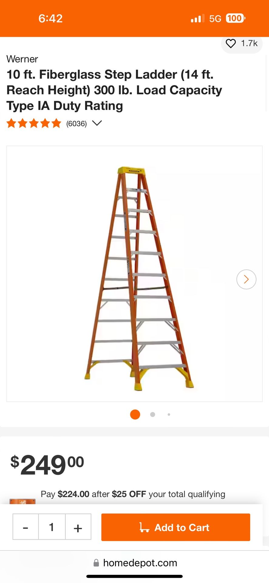 Werner A Frame ladders
