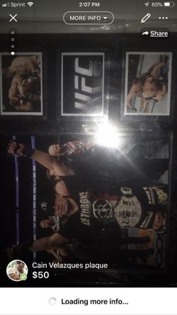 UFC Cain Velazques picture plaque