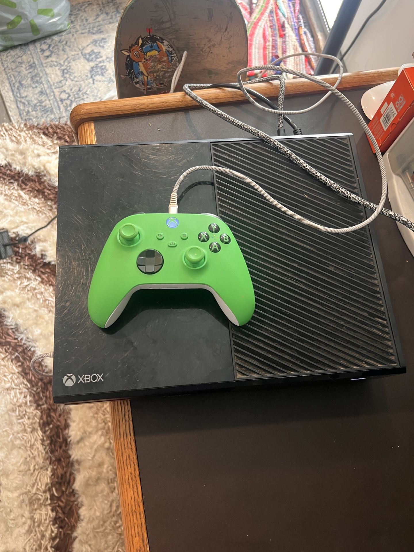 Xbox 1 + games + controllers + headset/mic