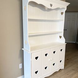 Girls White Dresser/Bookshelf