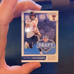Patrick Mahomes 2017 DRAFT Card