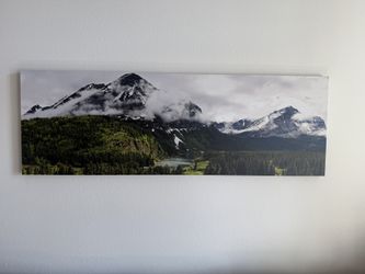 Canvas Artwork Mountain Landscape