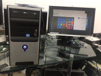 Desktop computer, corei3 3rd Gen CPU 3.4ghz, 500gb hard drive, 8gb ram, win 10 22"" monitor
