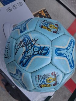 1980's Coventry City FC Soccer Ball With Signatures Of Famous Players 
