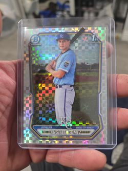 Angeibel Gomez Bowman Chrome 1st X-Fractor Baseball Card