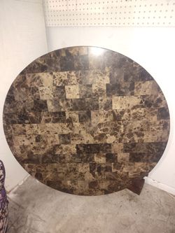 Granite circle table