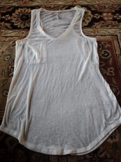 Z Supply Pocket Racer Tank Top, Womens Small