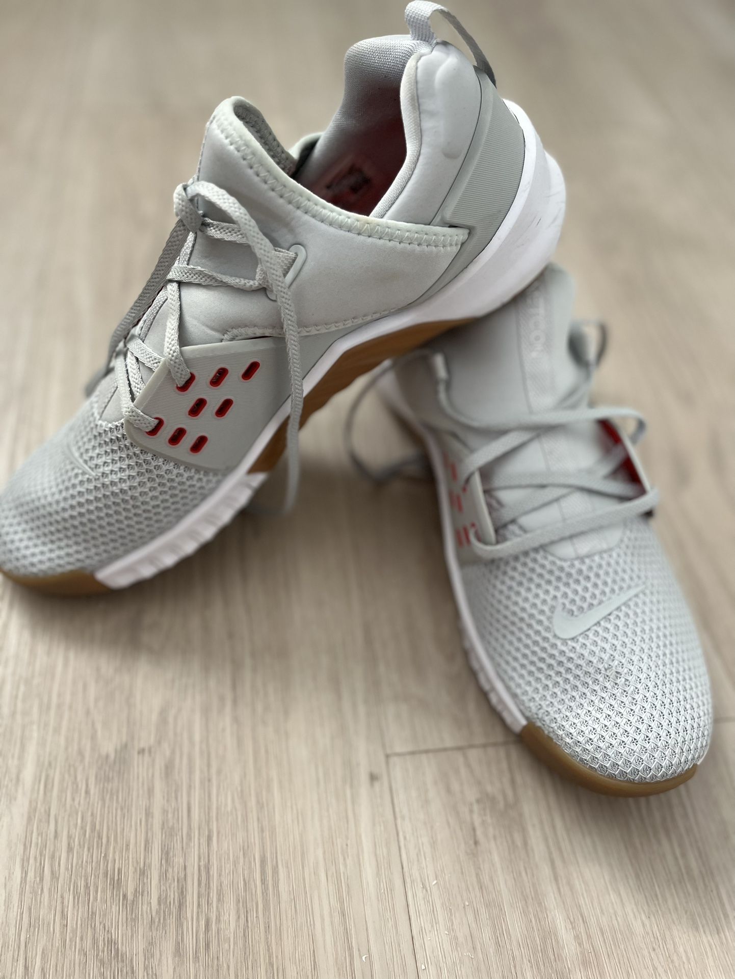 Nike Free x Metcon Crossfit Athletic Shoes Gray White Size 12