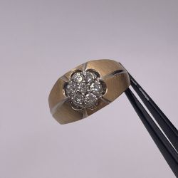 14k Flower Cluster Ring 