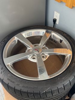 C6 Chevrolet Corvette 5-spoke polished wheels