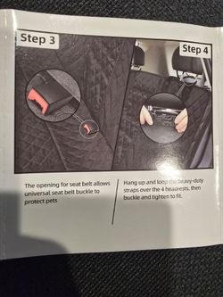 Pet car seat cover