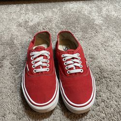 Red Vans Oldskool Sk8 low top sneakers unisex size 6.5 men’s/ 8 women’s