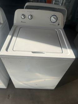 Amana washer with agitator and level  water selector 3.5 Cuft )scratches in front)