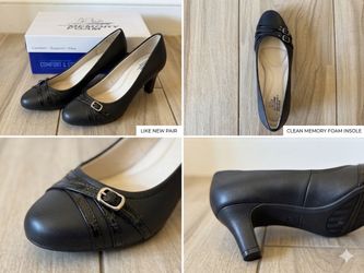 BRAND NEW LifeStride has Memory Foam Black Heels - Size 10