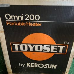 Omni 200 portable heater brand new open box never used 20,000 BTU