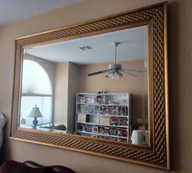 Beautiful Large Gold Tone Mirror