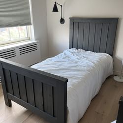Twin Size Bed Frame and Mattress 