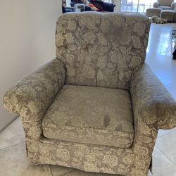 Vintage Gold Arm Chair