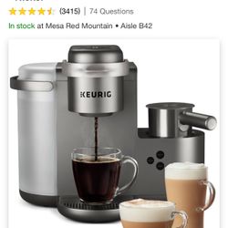 Keurig K-Cafe Special Edition Single-Serve K-Cup Pod Coffee, Latte and Cappuccino Maker - Nickel