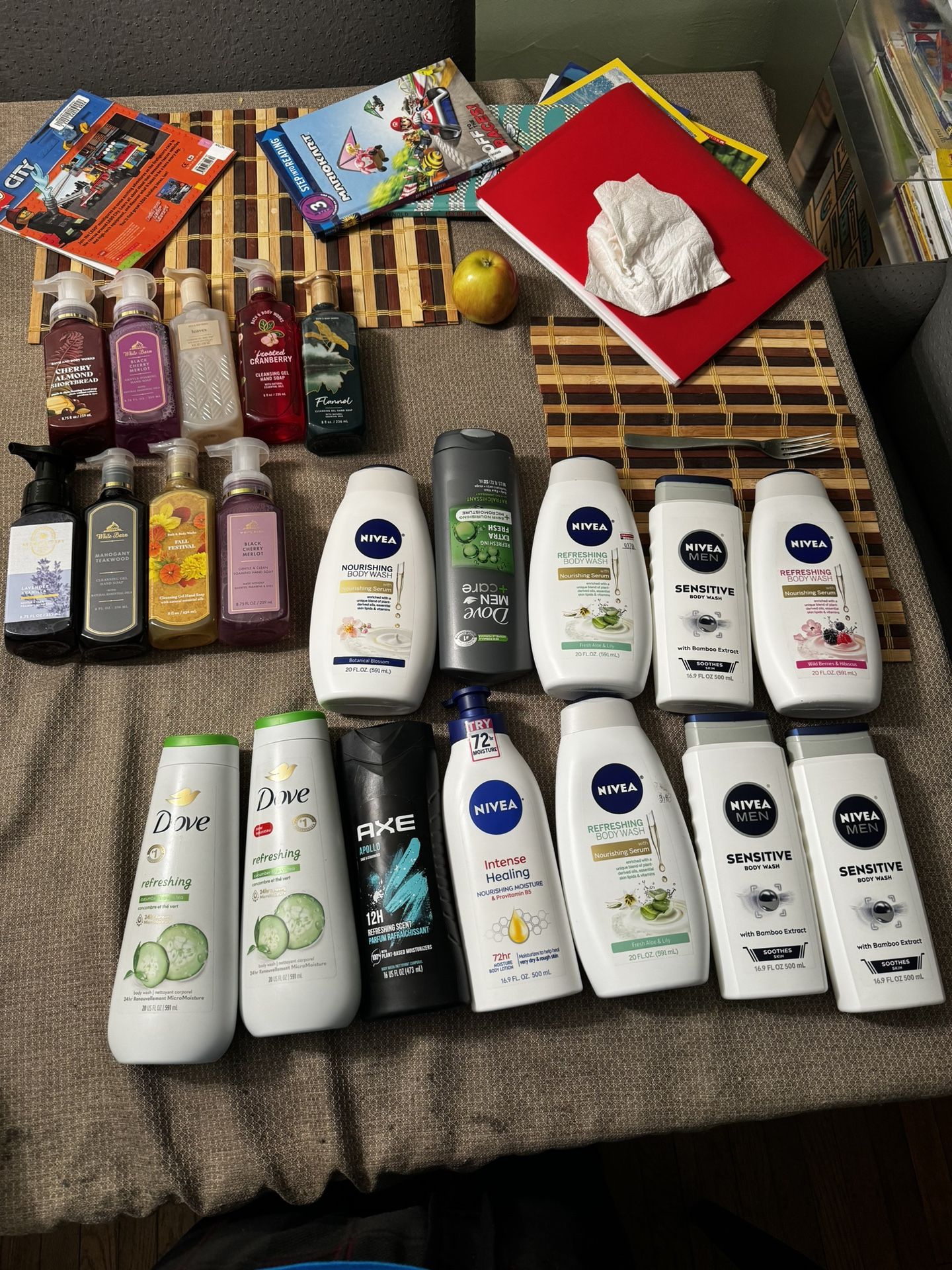 Body Wash/ Hand Soaps/ 1 Lotion Bottle