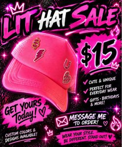 🔥 LIT HAT SALE - ONLY $15! 🔥