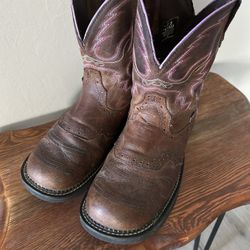 Women’s JUSTIN leather Cowgirl Boots Sz 11