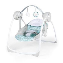 Ingenuity: ity by Ingenuity Swingity Swing Easy-Fold Portable Baby Swing, 0-9 Months Up to 20 lbs (Goji) *New* 