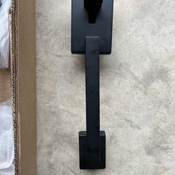 Schlage F58 CEN 622 Century Single Cylinder Exterior Entrance Handleset Lock, Matte Black 