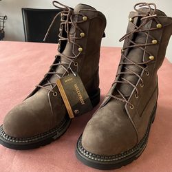 Red Wing WORX 8" waterproof insulated steel toe boots size 11M