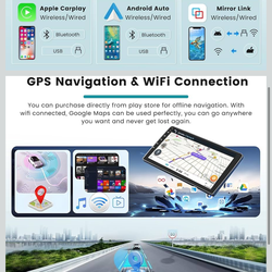 Car Radio for Mazda CX7 2006 2007 2008 2009 2010 2011 2012: [2G+64G] 9 inch Car Stereo with Wireless Carplay Android Auto, Touch Screen Upgrade for CX