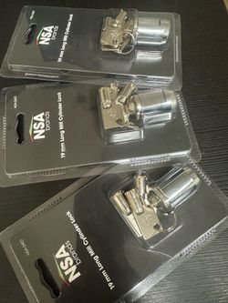 19 mm Cylinder Lock Pack of 3