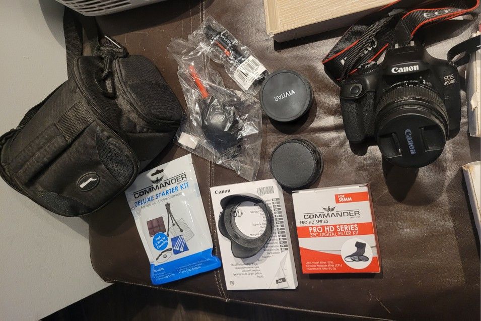 Canon EOS 4000D Camera + Other Items