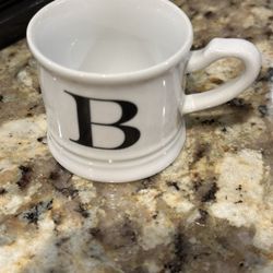 Espresso Cup With B Initial 