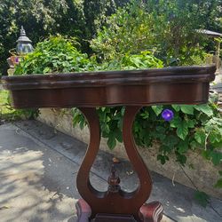 Folding drop leaf entry table