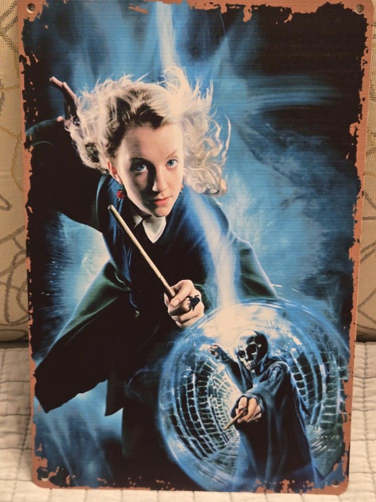 Harry Potter Luna Lovegood Sign Tin Death Eater 8" x 12"