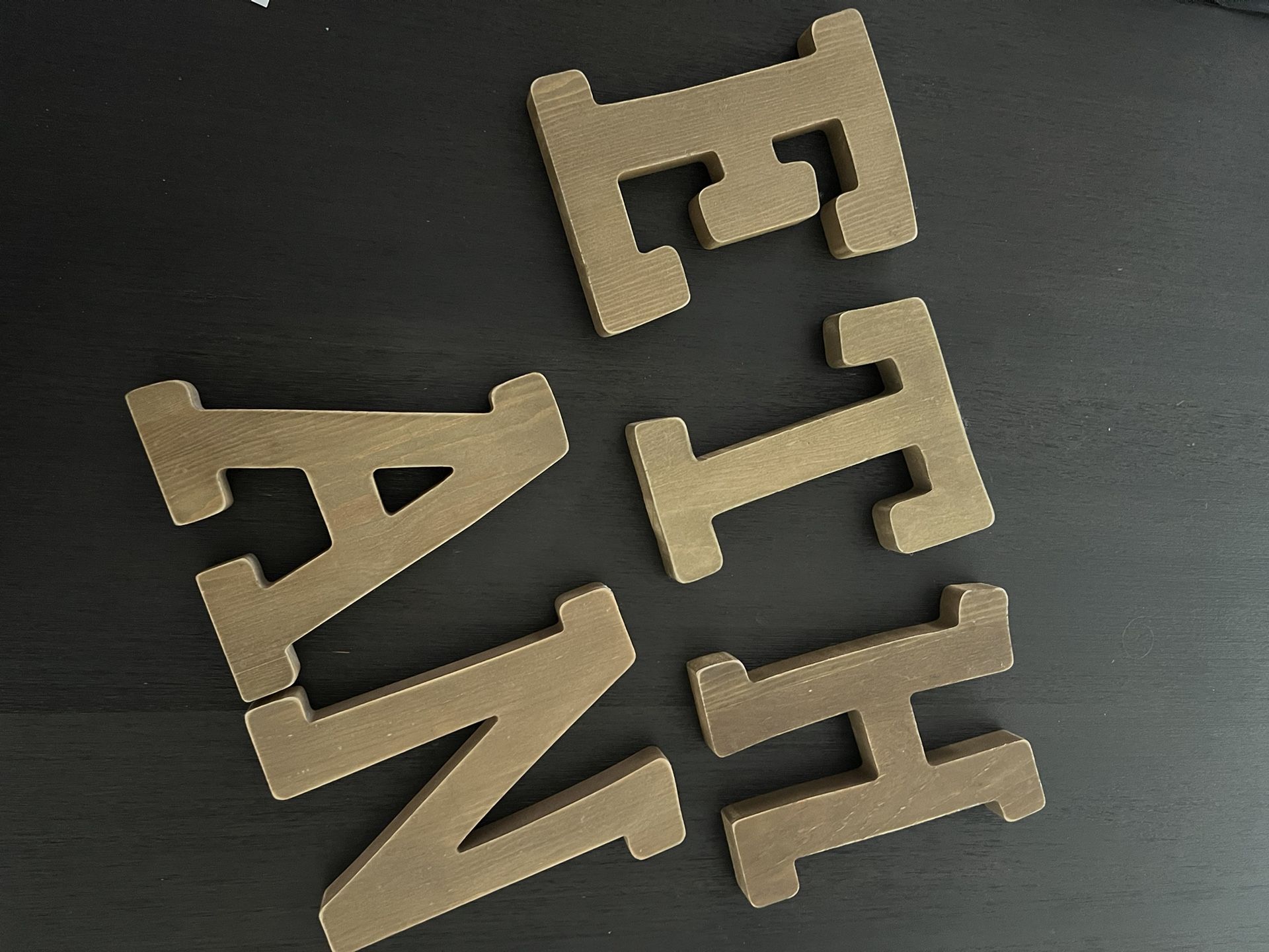 Free Wooden Letters “ETHAN”