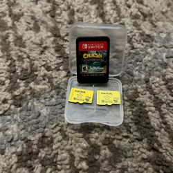 Nintendo Switch 2 San Disk 256 Gb And A Nintendo Switch Game Called Crash N Same Trilogy
