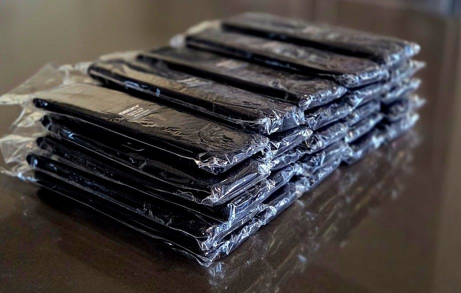 KNIT SWEAT BANDS - BLACK