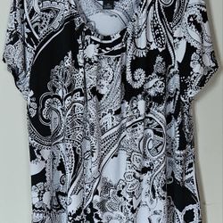 2X Women’s Liz Claiborne Short Sleeve Blouse