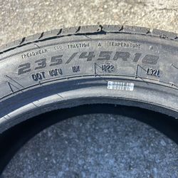 235/45/18 Brand New Cooper Adventurer All Season 