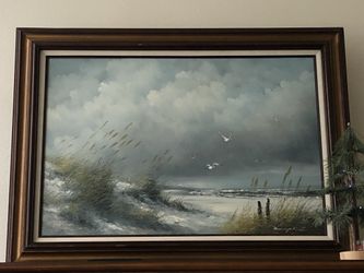 Vintage Original Kirton Dunlop Oil Painting 