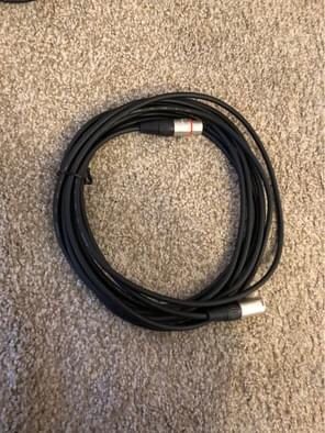 Twelve 18’ XLR cables